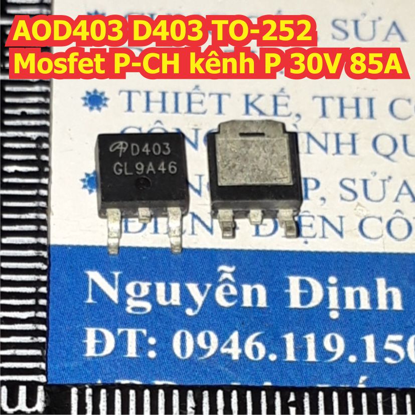 5 con AOD403 D403 TO-252 Mosfet P-CH kênh P 30V 85A kde7869
