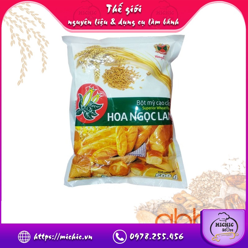 Bột mì Hoa Ngọc Lan 500g - MiChic Store - Thế giới nguyên liệu và dụng cụ làm bánh