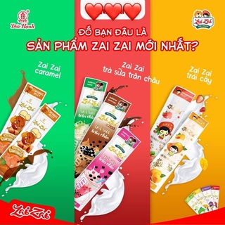 Thạch zai zai hương trà sữa trân châu , trái cây , kem zaizai , camera - Đức hạnh