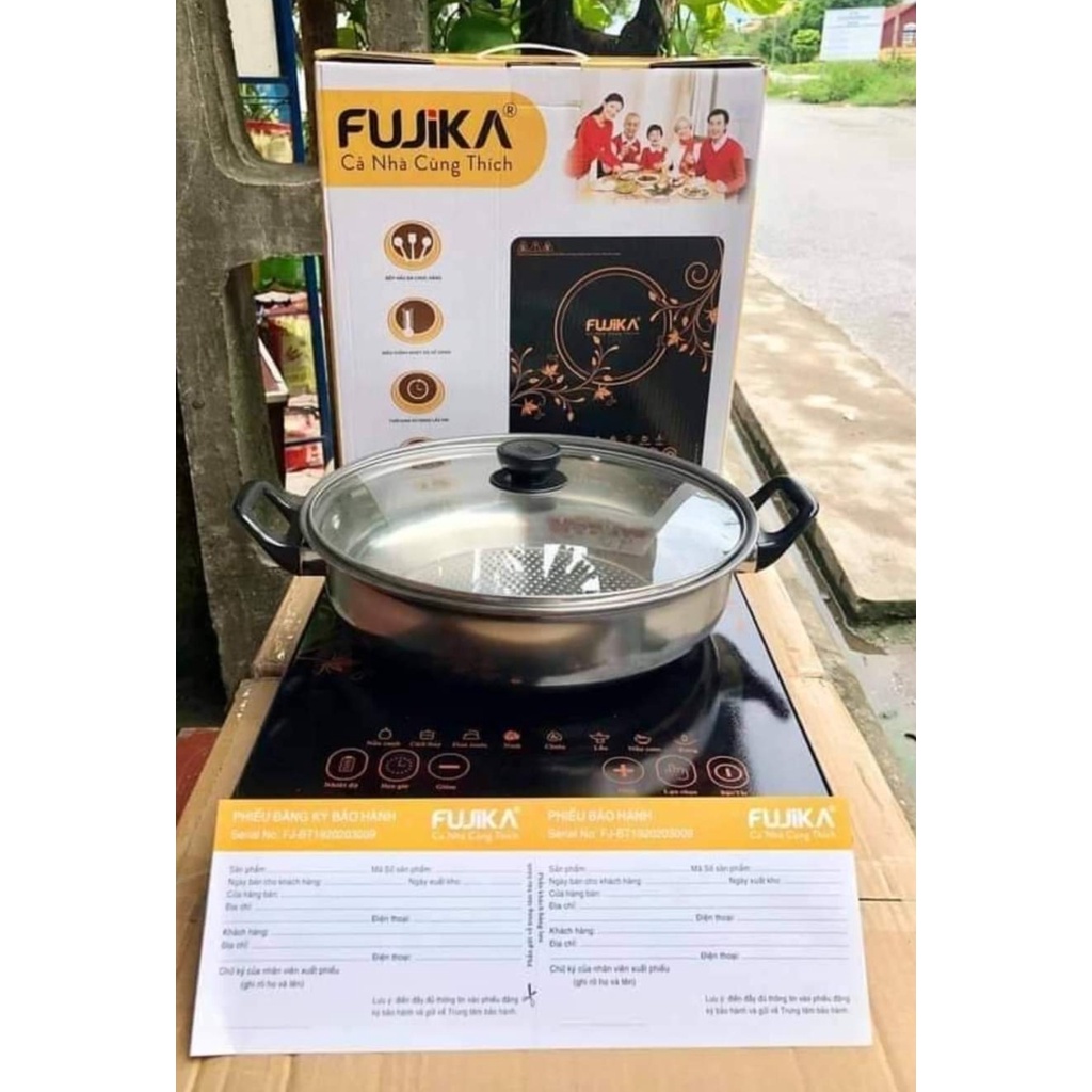 [Tặng nồi đáy từ] Bếp Điện Từ Mặt Kính Cảm Ứng Chịu Lực FUJIKA - Tiết Kiệm Điện Năng, An Toàn Khi Sử Dụng