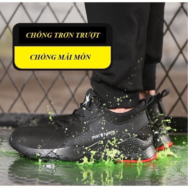 Giày Bảo Hộ Lao Động Nam Thể Thao PH12- Chống Đinh Chống Cắt - Chống Tĩnh Điện