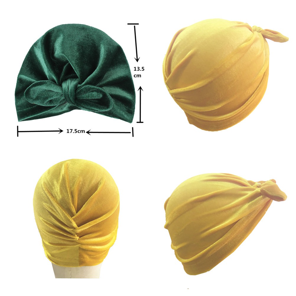 Mũ Turban Mềm Màu Trơn Dễ Thương Dành Cho Bé Trai Gái Wangzi123 Wang314