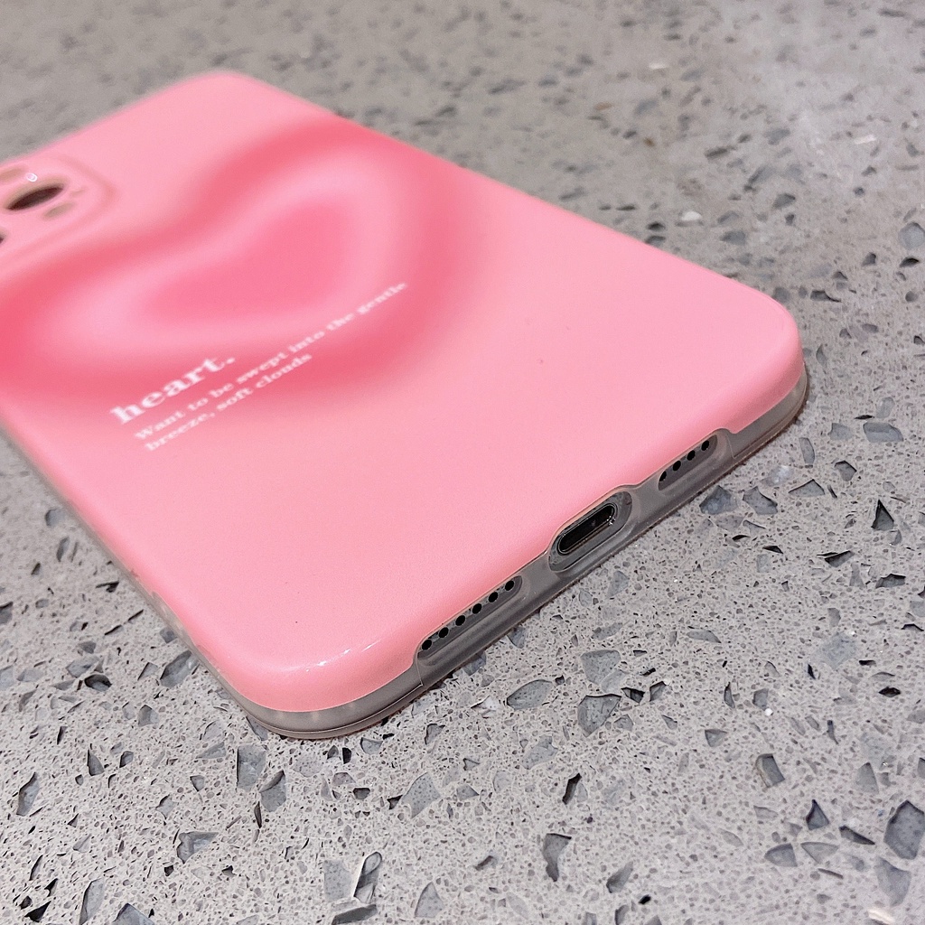 Ốp Điện Thoại Mềm Bảo Vệ Toàn Diện Chống Rơi Họa Tiết Trái Tim Dành Cho IPhone 13 12 11 Pro Max XS XS Max XR XS X
