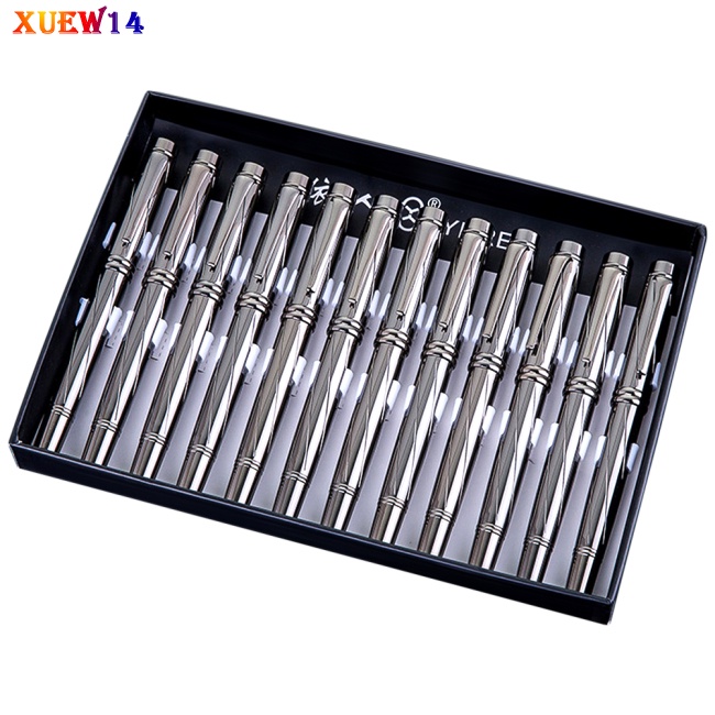 NG Silver-plated Fountain Pen 0.5mm Nib Metal Housing Sign Pen
