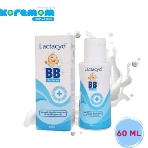 Sữa Tắm Gội Cho Bé Lactacyd Milky, BB Mini  Dung Tích 60ml giúp Giảm Hăm Tã và Rôm Sảy