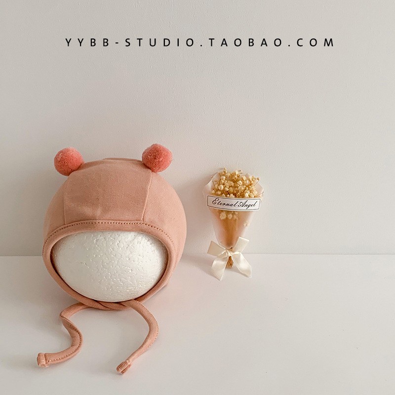 Mũ Tai Bèo Vải cotton Mỏng Thời Trang Xuân Thu Cho Bé Từ 0-6 Tháng Tuổi