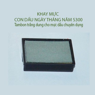 Combo khay mực + hủ mực gốc dầu chuyên dụng đóng lên mọi chất liệu