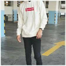 Áo Hoodie có nón, Áo Hoodie Phong Cách Hàn Quốc MAK 02 - Trắng