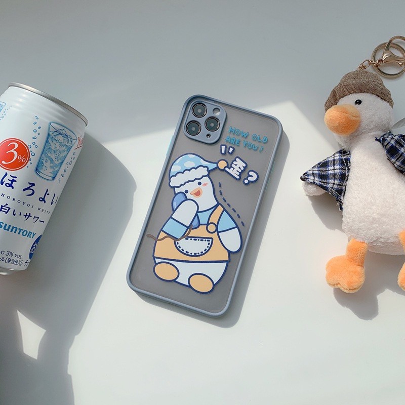 𝐂𝐨́ 𝐬𝐚̆̃𝐧 𝐜𝐡𝐨 𝐢𝐏𝐡𝐨𝐧𝐞 𝟏𝟐  Ốp lưng cho iphone - Ốp vịt GUA lưng nhám cho ip7p đến 12promax
