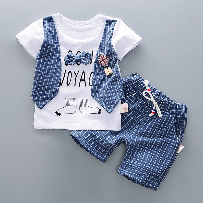 Bộ Đồ Cotton Hè Cho Bé Trai - Công Tử Siêu Dễ Thương(8-13 tuổi)