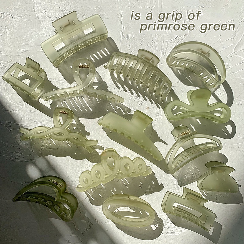 Kẹp Tóc Hình Cá Mập Màu Xanh Lá Kiểu Hàn Quốc