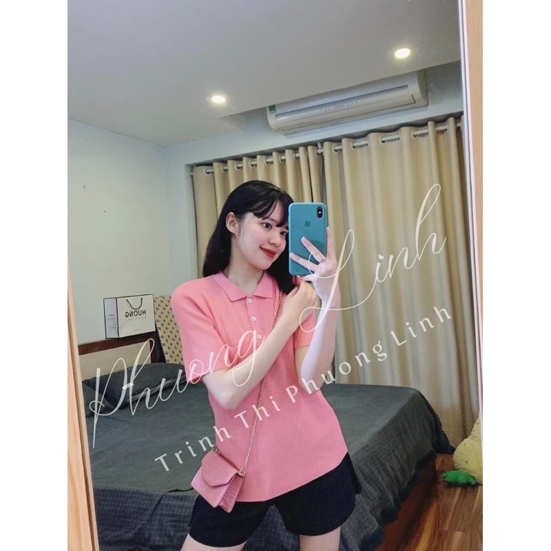APN57 - ÁO TĂM POLO HỒNG CHO NỮ | BigBuy360 - bigbuy360.vn