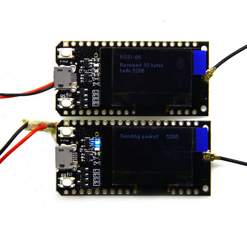 Bảng Mạch Phát Triển Bluetooth ESP-32 Lora32 Lora 868Mhz ESP32 Lora Oled 0.96 Inch Có Ăng Ten