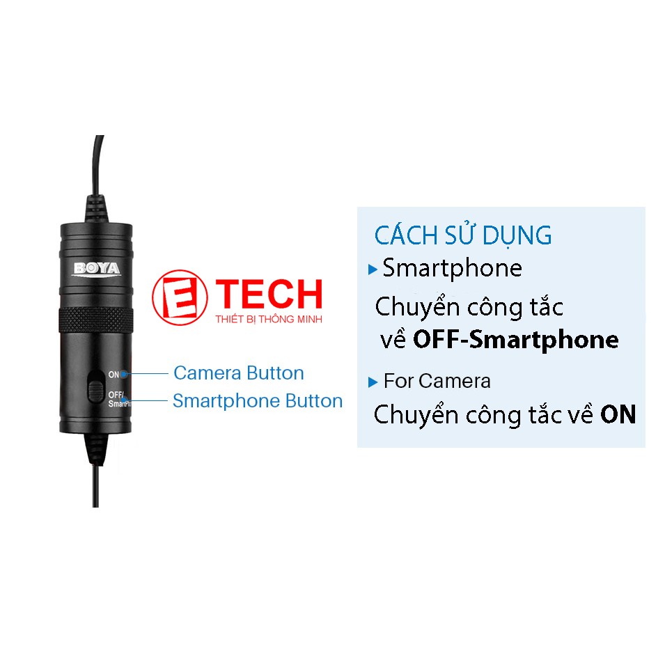 Micro BOYA BY M1DM 2 Mic Thu Âm Cho 2 Người - chính hãng