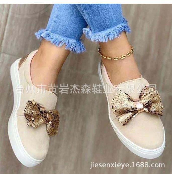 NEW Giày Lười Đế Xuồng Đính Nơ Xinh Xắn Cho Nữ