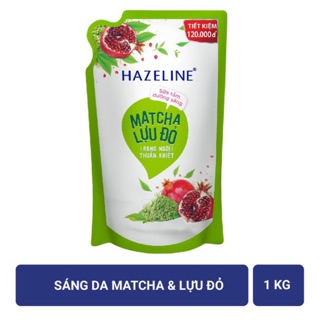 Sữa Tắm Hazeline Túi 900ml  Matcha & Lựu Đỏ ( Xanh)