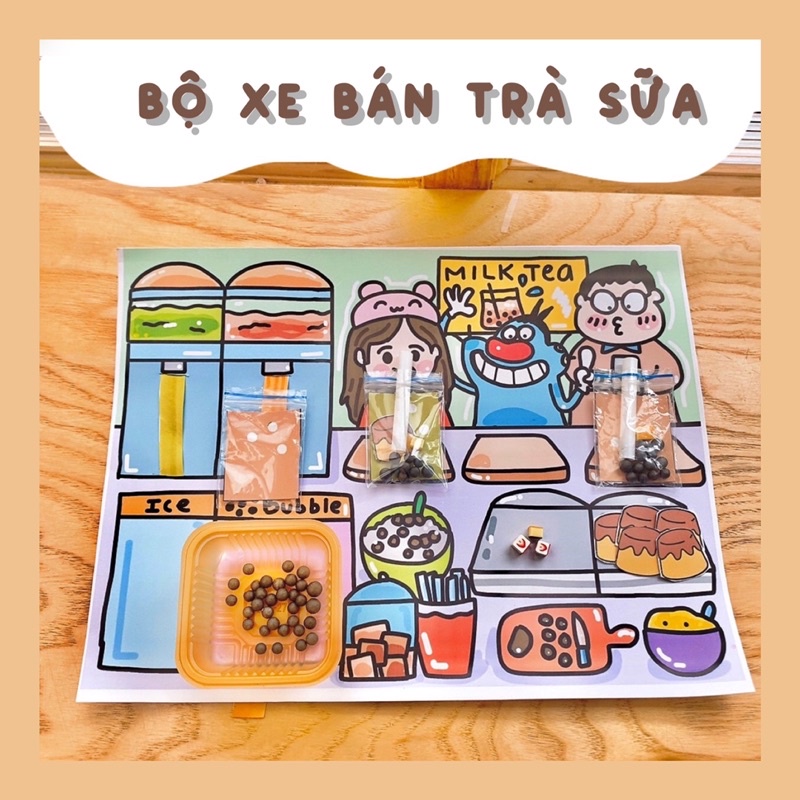 BỘ XE BÁN TRÀ SỮA DI ĐỘNG