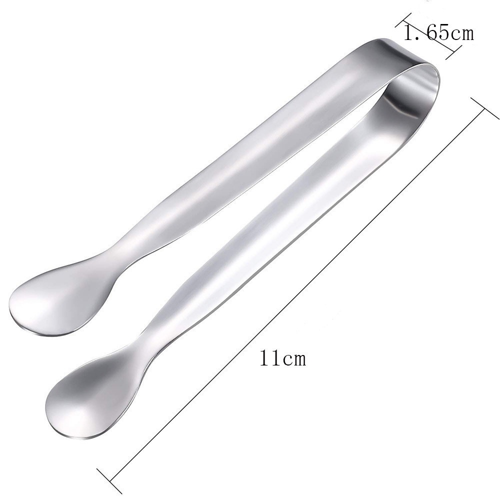 Kẹp gắp đá bằng thép không gỉ dày dặn tiện dụng cho nhà bếp