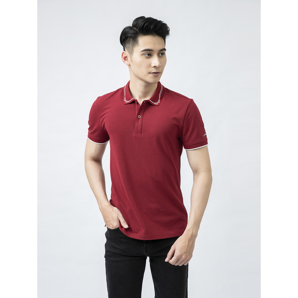 ARISTINO - Áo polo ngắn tay Aristino APS039S1 - phom Slim Fit - Chất liệu Cotton - màu Booc đô 35 MF