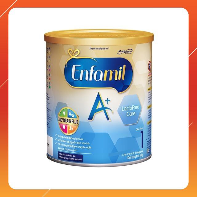 [FREESữa bột ENFAMIL A+ LACTOFREE CARE 1 400g + Gói FREESHIP + kèm Mã Giảm Giá