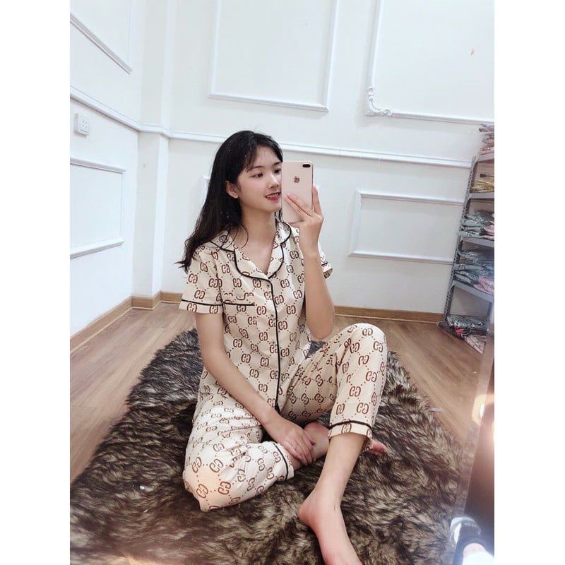 Combo 10 bộ đồ pijama tay cộc quần dài