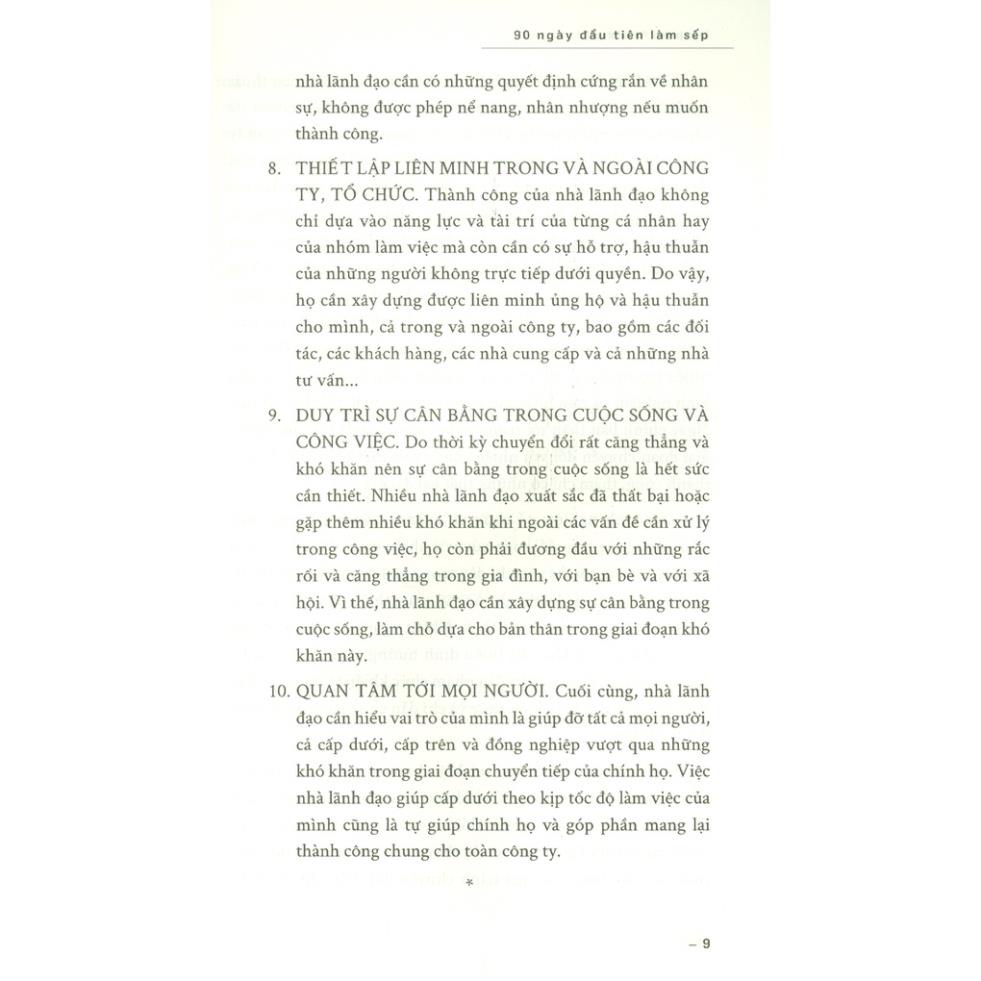 Sách - 90 Ngày Đầu Tiên Làm Sếp  - AlphaBooks
