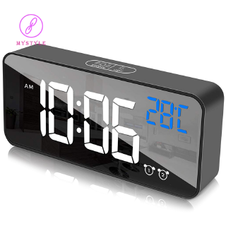 Đồng Hồ Báo Thức Điện Tử Có Đèn Led Hiển Thị Kèm Cổng Sạc Usb