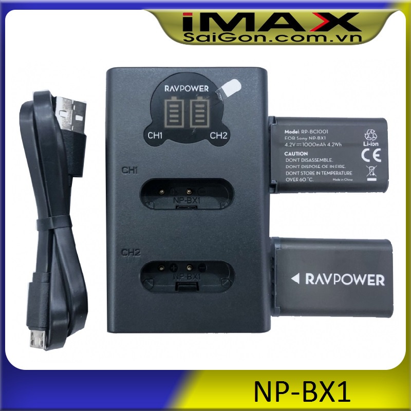 Pin Sạc  Ravpower cho Sony NP-BX1