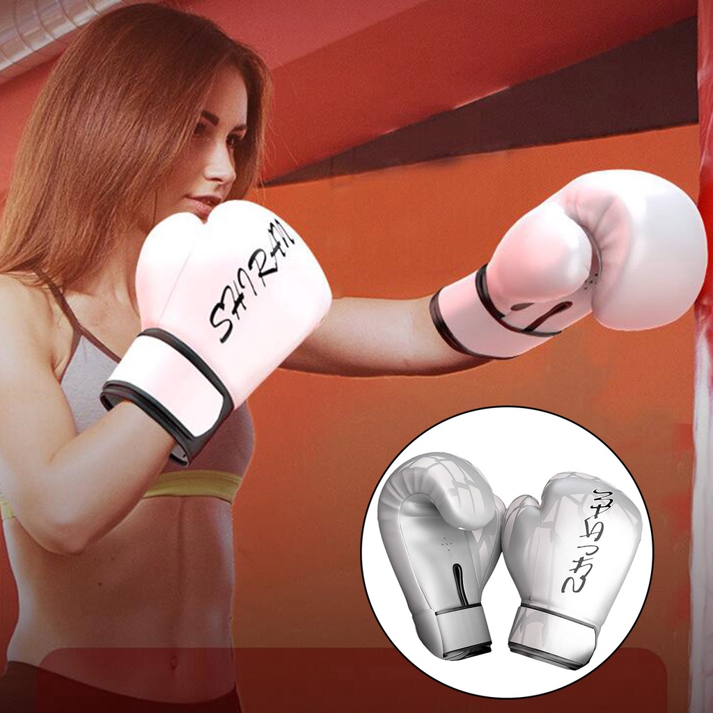 ✨Hàng sẵn sàng✨Cặp găng tay đấm bốc / muay thái làm bằng da PU tiện dụng
