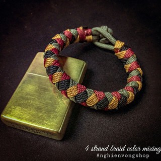 Có sẵn Vòng tay Paracord - 4 strand braid
