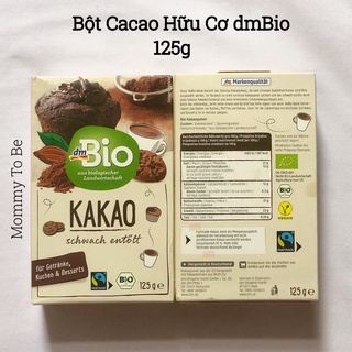 Bột cacao hữu cơ dmbio đức 125g