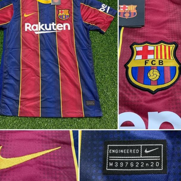 Áo thun thể thao Jersey BARCELONA BARCA 2020 2021 HOME chất lượng cao