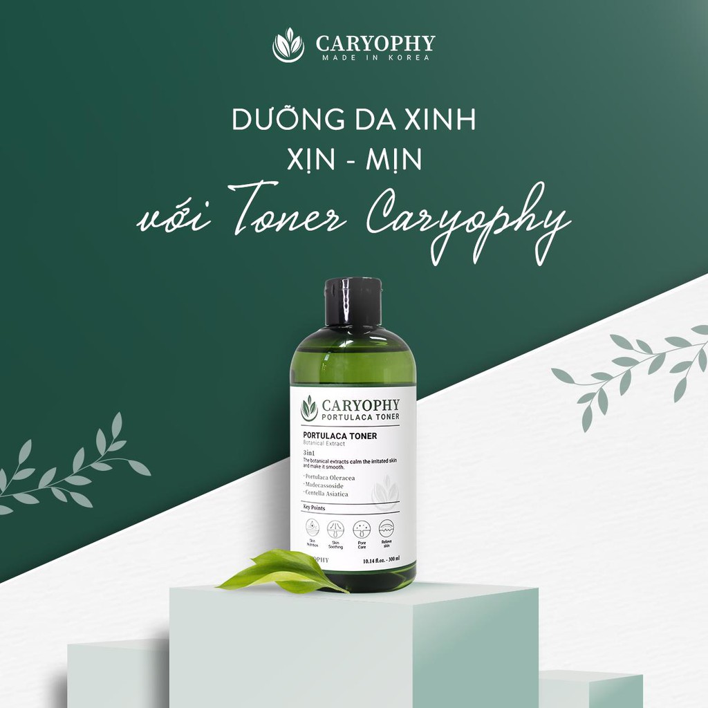 Toner Ngăn Ngừa Mụn Thâm Dành Cho Da Dầu Nhạy Cảm Caryophy Hàn Quốc-Chiêt 10ml
