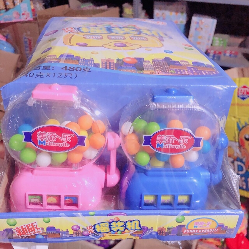 sỉ hộp 12 hũ máy bắn kẹo siêu to