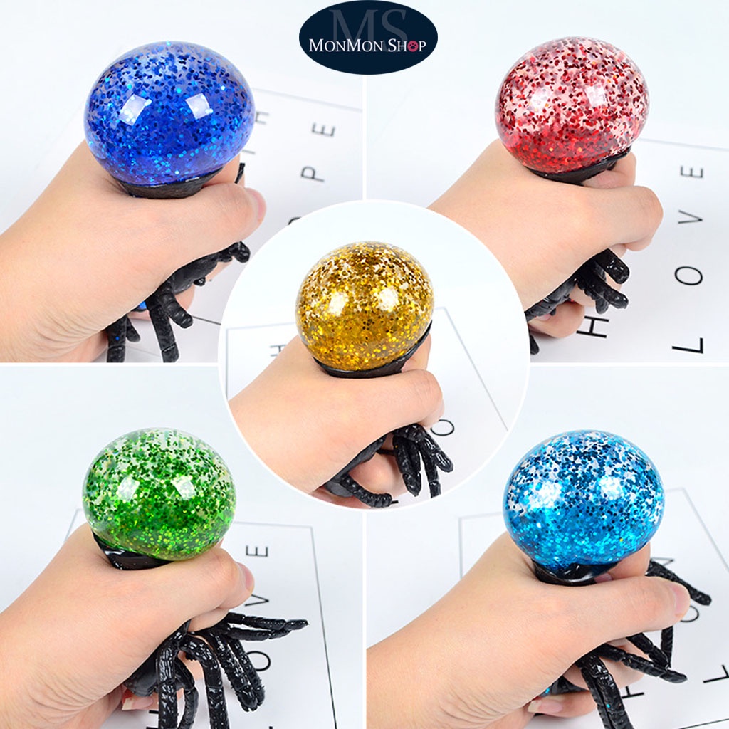 Nhện Bóp Xả Stress/ Đồ Chơi Squishy giảm căng thẳng Hình Nhện vui nhộn chất lượng đảm bảo