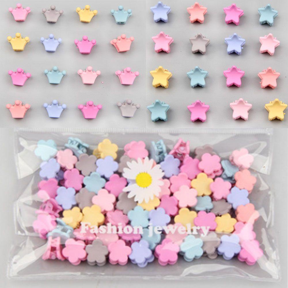 Kẹp Tóc Hình Vương Miện Ngôi Sao / Hoa Mận Mini Xinh Xắn Cho Bé Gái Kat
