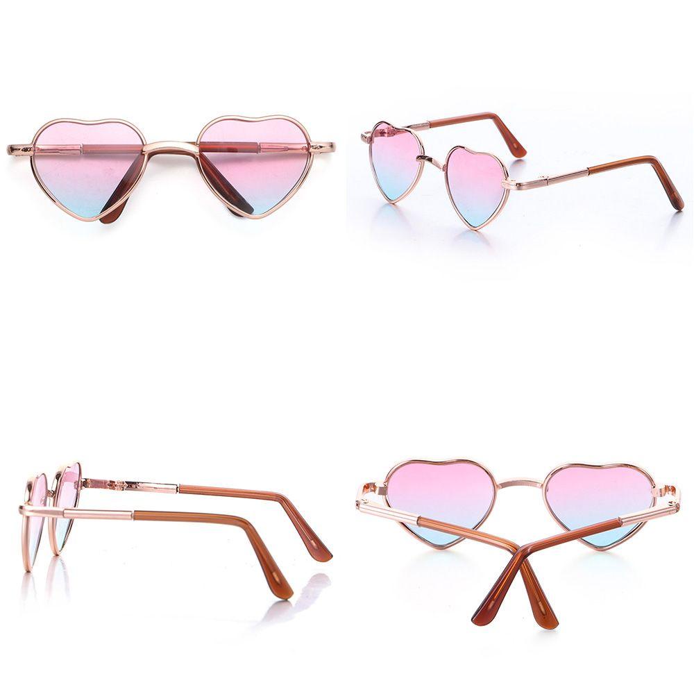 CLEVER Kính Mát Hình Trái Tim Dễ Thương 6 Màu Lựa Chọn Cho Búp Bê BJD 1 / 31 / 4