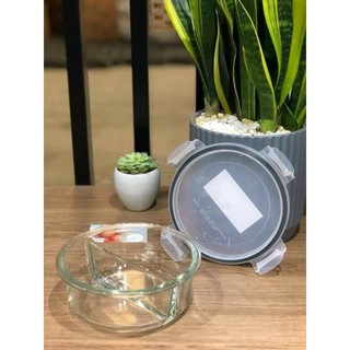 Hộp lạnh thủy tinh tròn chia ngăn