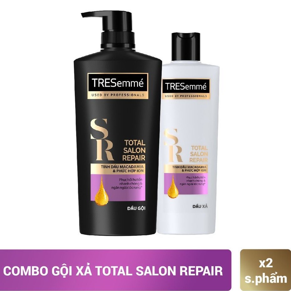 🌺🌺Combo Dầu Gội Và Dầu Xả Tresemme Expert Selection Platinum Strength