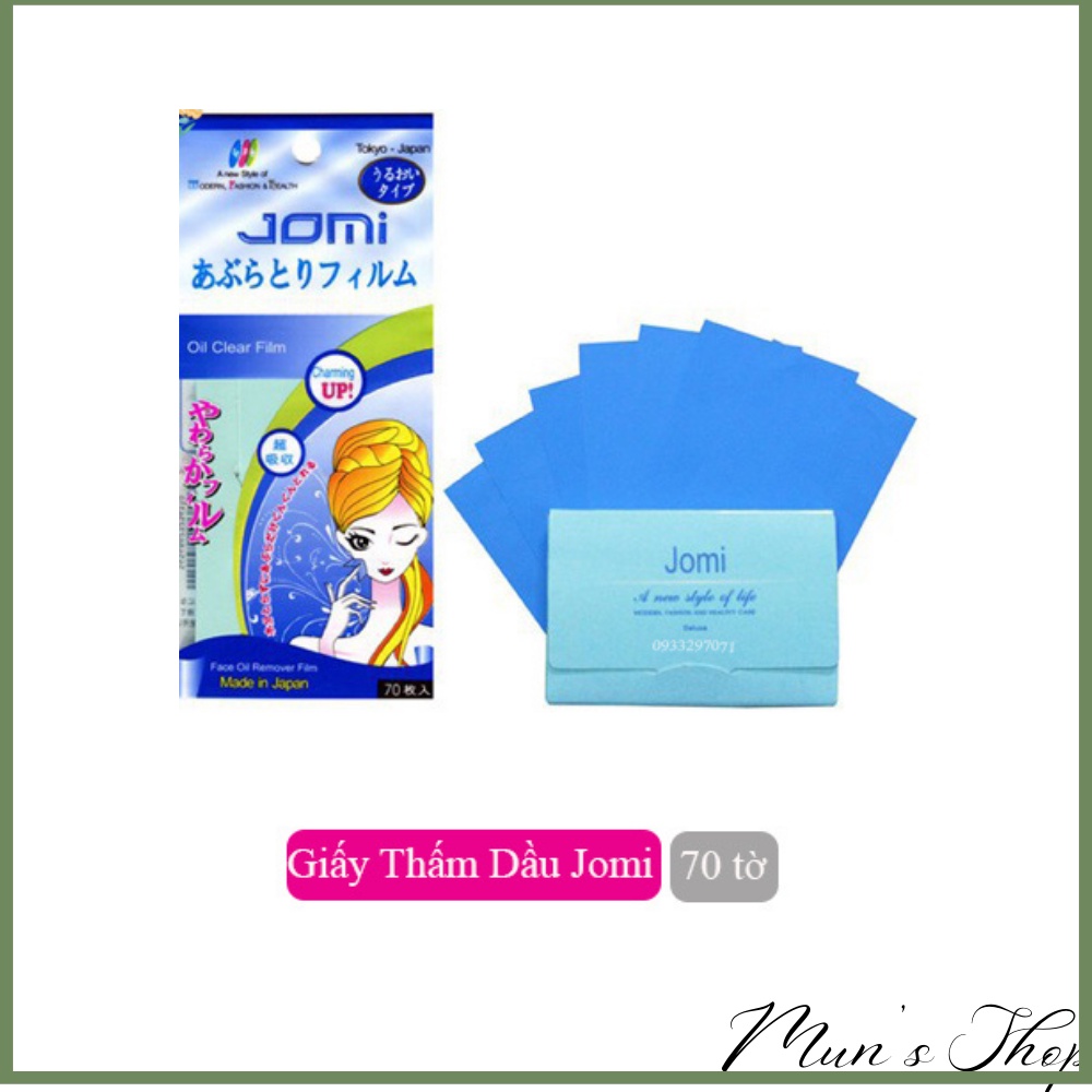 Giấy thấm dầu Nhật Jomi Oil Clear Film 70 tờ/1 bịch