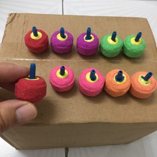 Quả sủi oxy tròn nhiều màu sắc cho bể cá cảnh