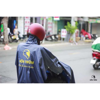 [NONTRUM_VN]Áo mưa cánh dơi NÓN TRÙM