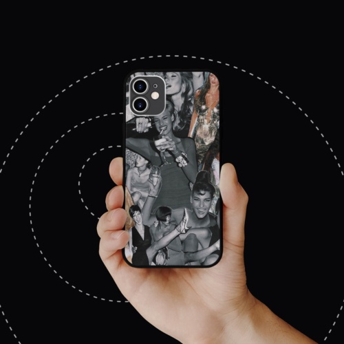 Ốp lưng iphone hình party girls collage art aesthetic trong suốt  cho các dòng SAMSUNG PAP20210876