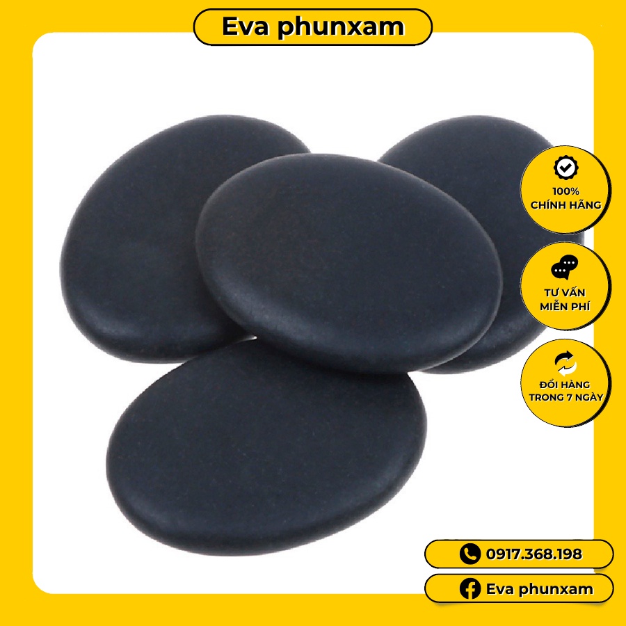 Bộ đá nóng massage spa dùng massage đông y 4 viên tròn to,4 viên o van 8 viên kẹp chân dùng trong spa thẫm mỹ viện