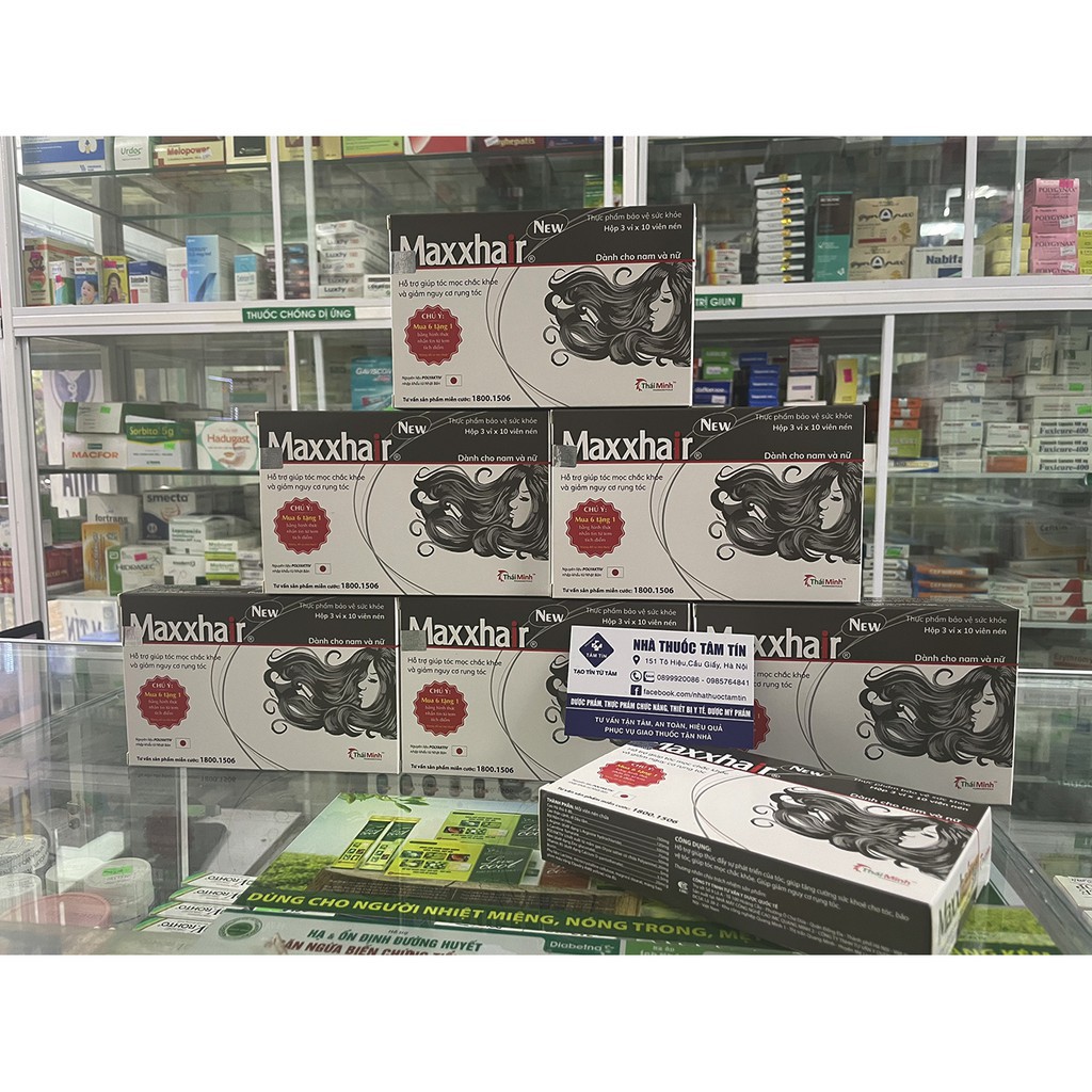 Thực phẩm MAXXHAIR ngăn rụng tóc,kích thích tóc mọc nhanh.