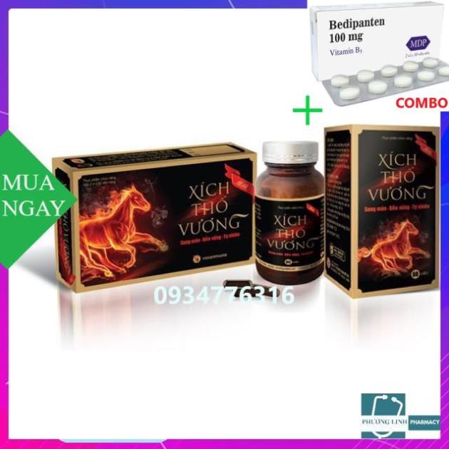 Combo Bedipanten 100mg +  Xích thố vương