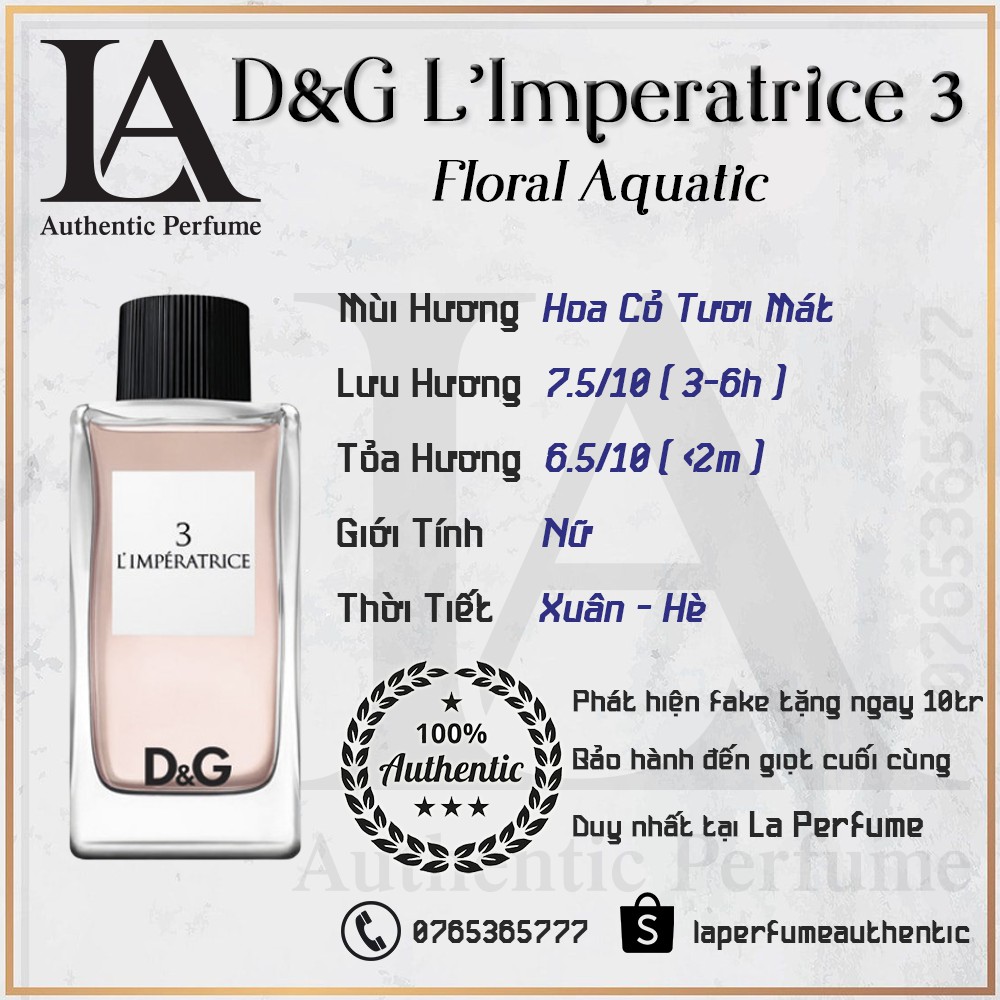 Nước hoa Nữ D&G L'Imperatrice 3