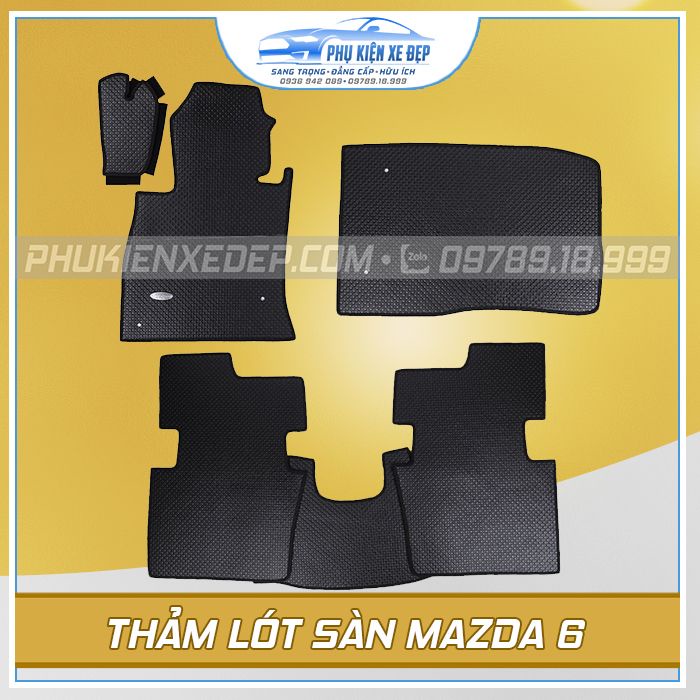 Thảm lót sàn ô tô KataCAO CẤP cao su Thái Lan cho xe Mazda CX9/CX8/CX5/BT-50/Mazda 6/3S/Mazda 3/Mazda 2