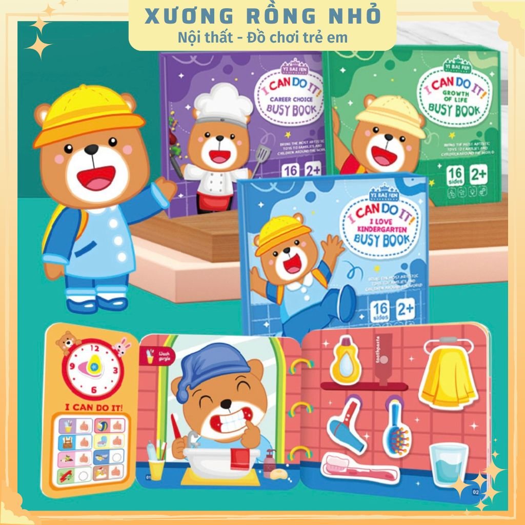Trọn bộ Học Liệu Montessori, học liệu bóc dán Hàng Loại 1 tổng hợp nhiều chủ đề cho bé từ 2 tuổi, đồ chơi giáo dục sớm