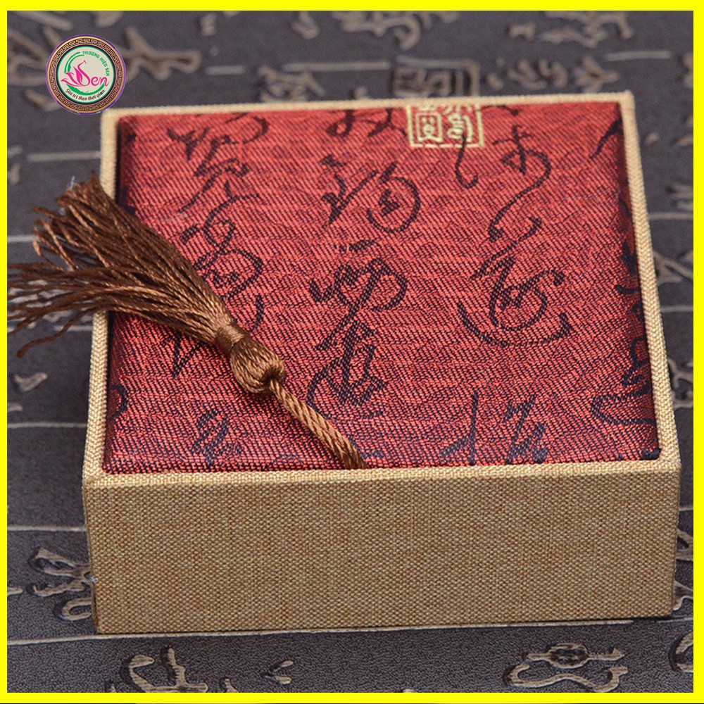 Hộp Gấm Đựng Vòng Trầm Hương, Phụ Kiện Trầm Hương - [Trầm Hương Búp Sen]